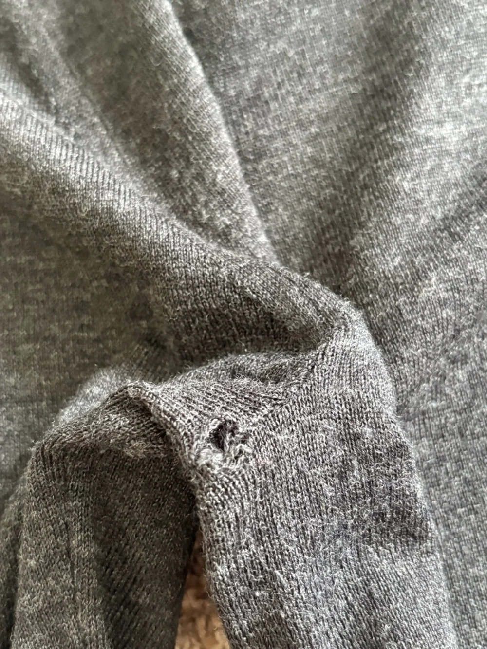 AllSaints Mode Merino Crew Neck Ramskull Sweater Gray XXL